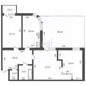 5-к квартира, вторичка, 145м2, 10/11 этаж