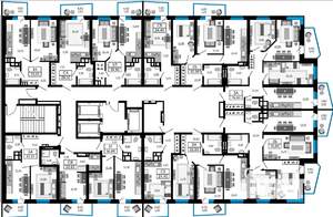 Студия квартира, строящийся дом, 24м2, 14/19 этаж