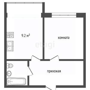 1-к квартира, вторичка, 38м2, 20/26 этаж