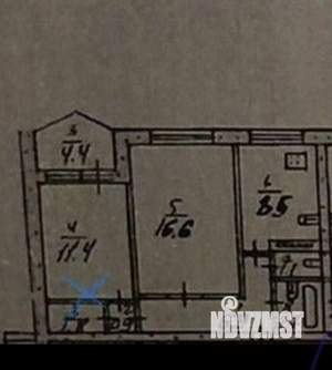 2-к квартира, вторичка, 50м2, 3/9 этаж