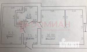 2-к квартира, вторичка, 60м2, 4/4 этаж