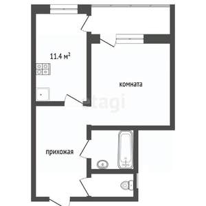 2-к квартира, вторичка, 43м2, 19/20 этаж