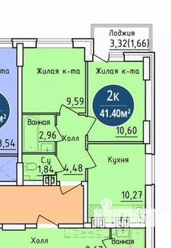 2-к квартира, вторичка, 43м2, 14/20 этаж