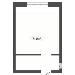 1-к квартира, вторичка, 21м2, 2/3 этаж