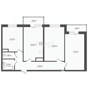 3-к квартира, вторичка, 83м2, 8/27 этаж