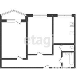 2-к квартира, вторичка, 54м2, 3/9 этаж