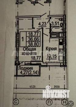 1-к квартира, вторичка, 39м2, 8/24 этаж
