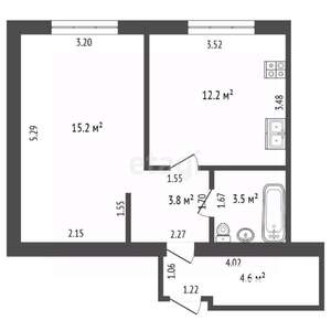 1-к квартира, вторичка, 40м2, 3/10 этаж