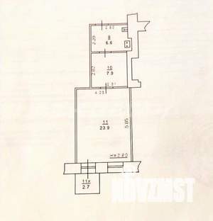 1-к квартира, вторичка, 38м2, 3/4 этаж