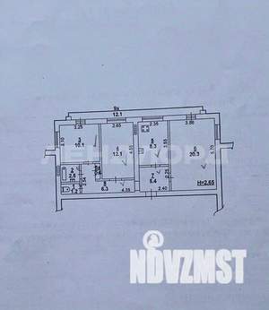 3-к квартира, вторичка, 66м2, 5/14 этаж