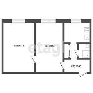 2-к квартира, вторичка, 31м2, 2/2 этаж