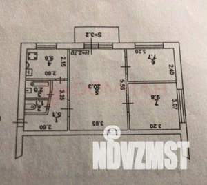 3-к квартира, вторичка, 52м2, 4/5 этаж