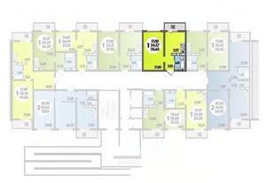 1-к квартира, строящийся дом, 36м2, 6/16 этаж