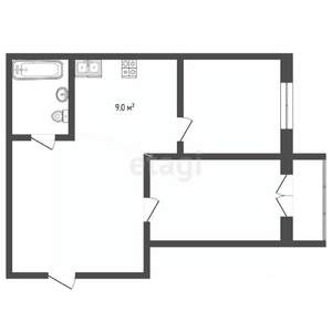 2-к квартира, вторичка, 46м2, 2/8 этаж