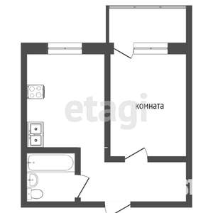 2-к квартира, вторичка, 55м2, 6/11 этаж
