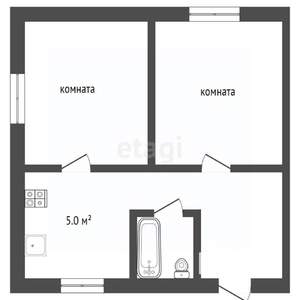 2-к квартира, вторичка, 33м2, 2/3 этаж