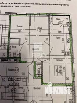 3-к квартира, вторичка, 72м2, 6/10 этаж
