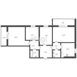 4-к квартира, вторичка, 75м2, 14/16 этаж